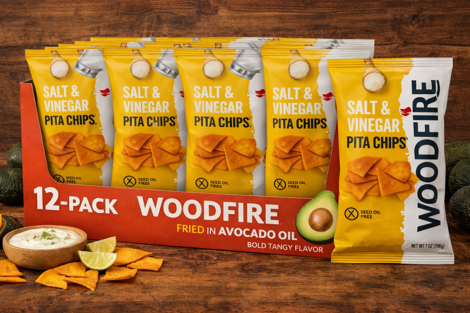 Woodfire Salt & Vinegar - (12 Pack)