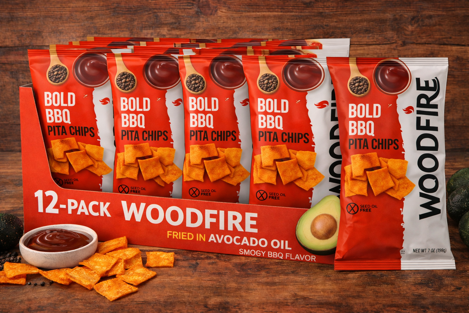 Woodfire Bold BBQ - (12 pack)